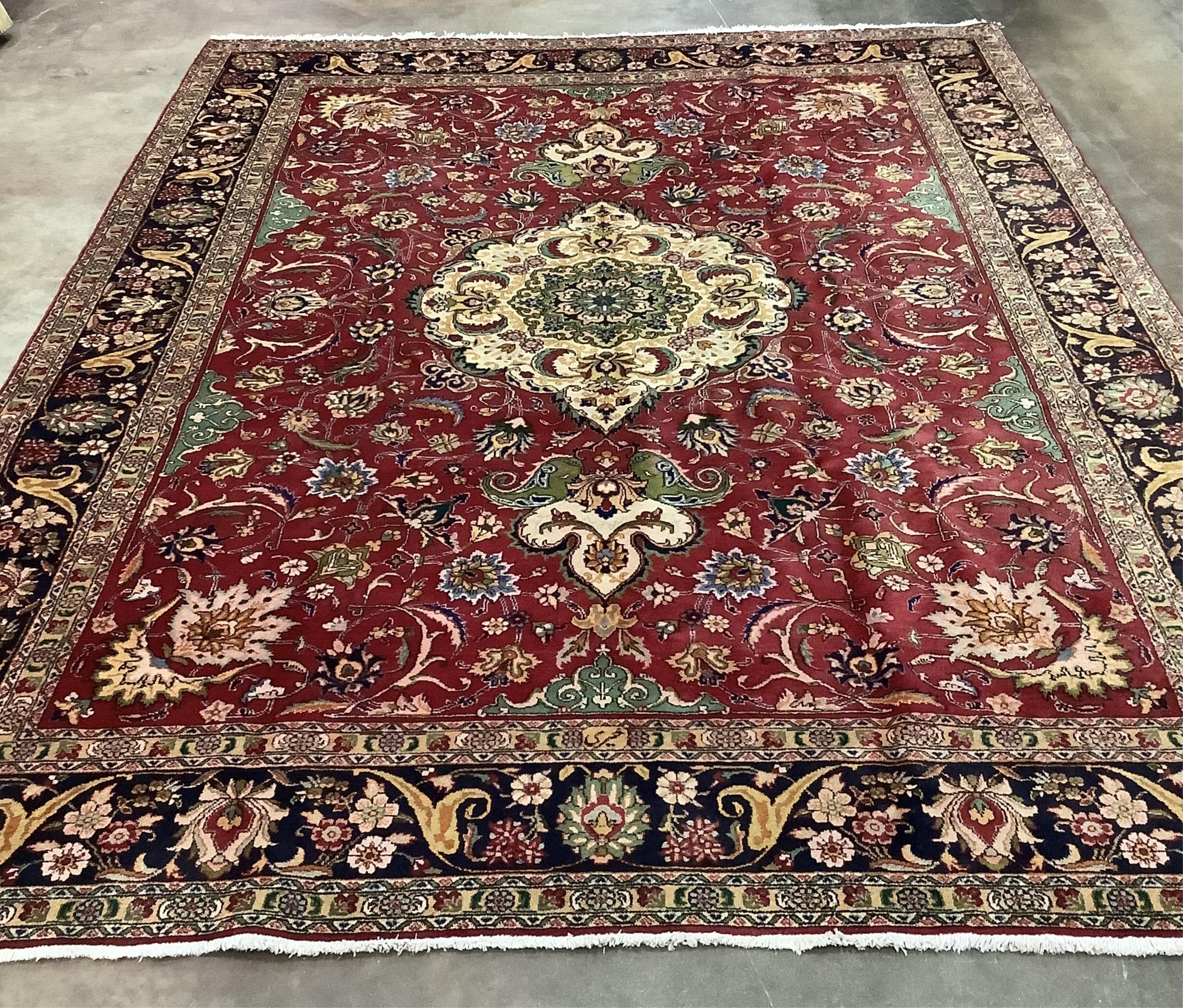 A Najaf Abaad carpet, 320 x 242cm. Condition - good